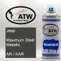 Preview: Jeep, Maximum Steel Metallic, AR / KAR: 400ml Sprühdose, von ATW Autoteile West.